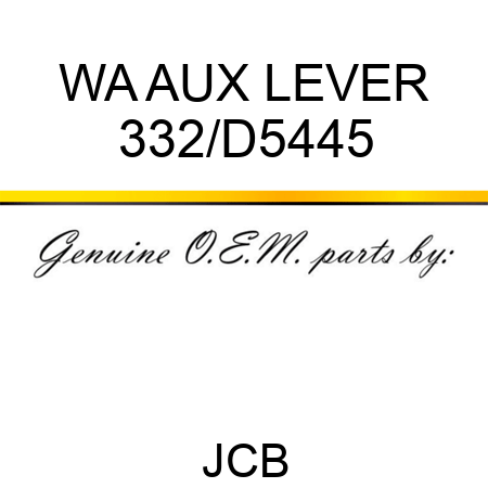 WA AUX LEVER 332/D5445