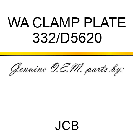 WA CLAMP PLATE 332/D5620