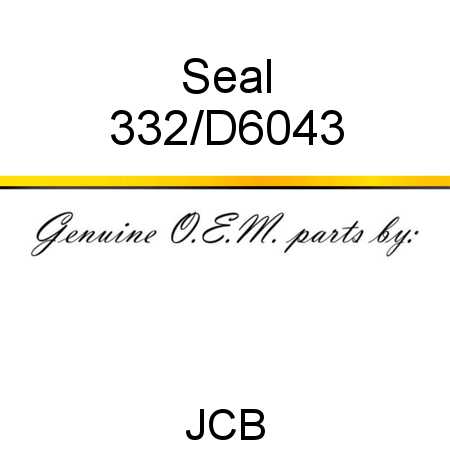 Seal 332/D6043