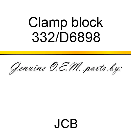 Clamp block 332/D6898
