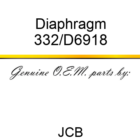 Diaphragm 332/D6918