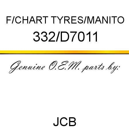 F/CHART TYRES/MANITO 332/D7011
