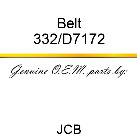 Belt 332/D7172