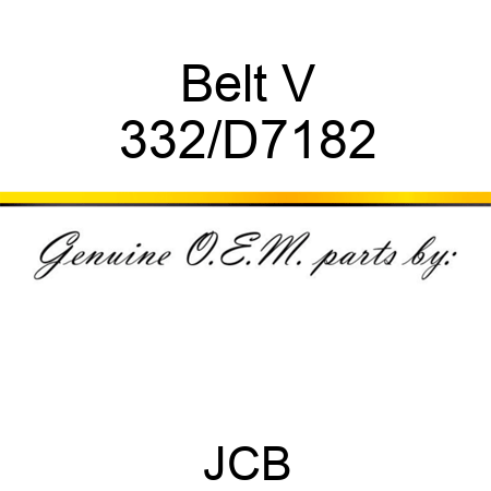 Belt V 332/D7182