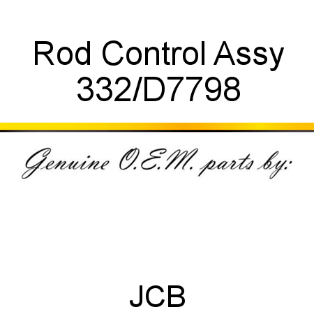 Rod, Control Assy 332/D7798