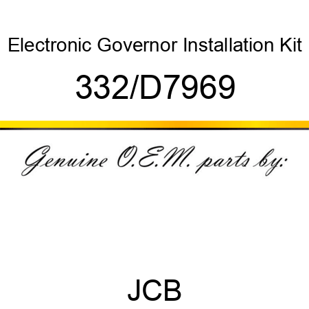 Electronic Governor Installation Kit 332/D7969