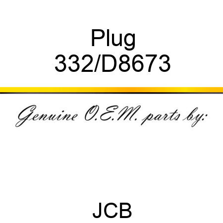Plug 332/D8673
