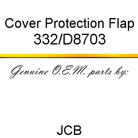 Cover, Protection Flap 332/D8703
