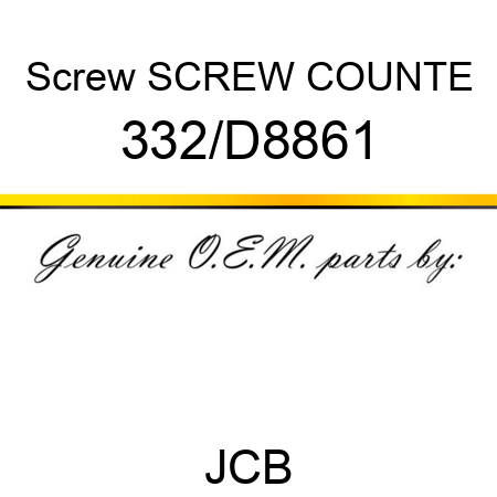Screw SCREW COUNTE 332/D8861