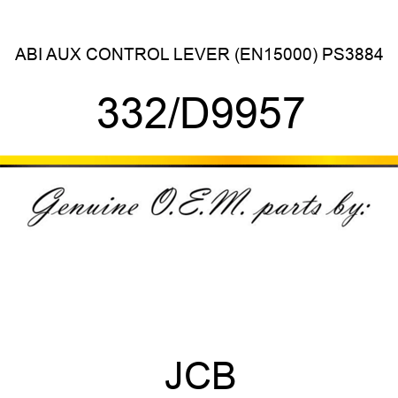 ABI AUX CONTROL LEVER (EN15000) PS3884 332/D9957