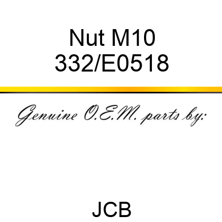 Nut M10 332/E0518