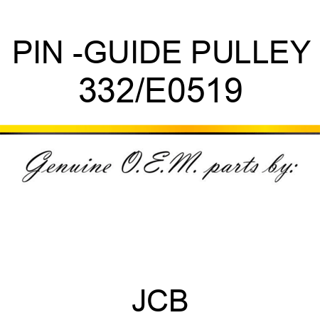 PIN -GUIDE PULLEY 332/E0519