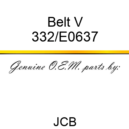 Belt V 332/E0637