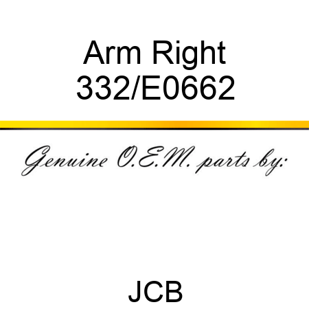 Arm Right 332/E0662