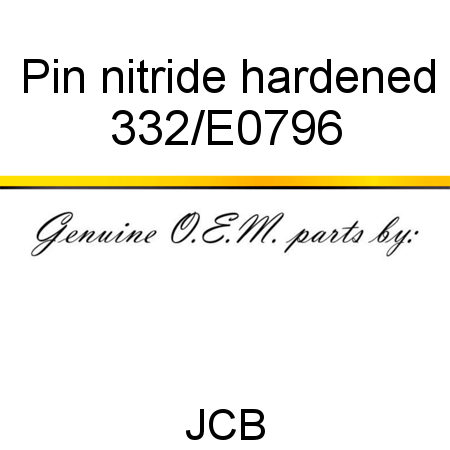 Pin, nitride hardened 332/E0796