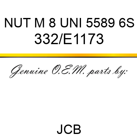 NUT M 8 UNI 5589 6S 332/E1173