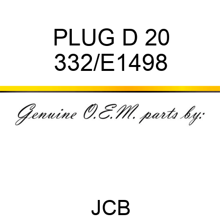 PLUG D 20 332/E1498