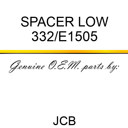 SPACER LOW 332/E1505