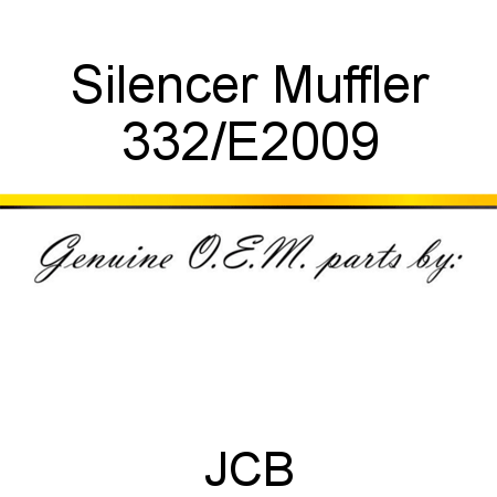 Silencer, Muffler 332/E2009