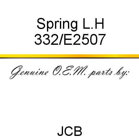 Spring, L.H 332/E2507