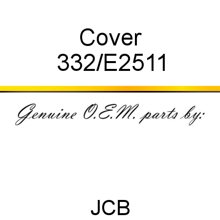 Cover 332/E2511