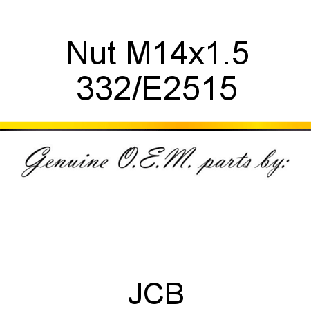 Nut, M14x1.5 332/E2515