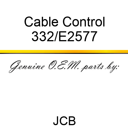 Cable Control 332/E2577