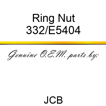Ring Nut 332/E5404