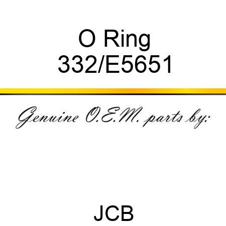 O Ring 332/E5651