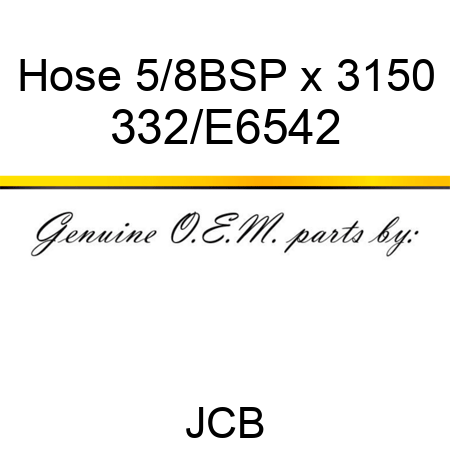 Hose, 5/8BSP x 3150 332/E6542