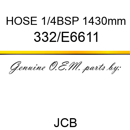 HOSE 1/4BSP 1430mm 332/E6611