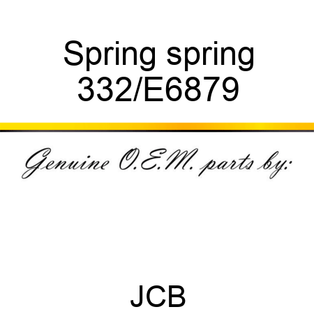 Spring spring 332/E6879