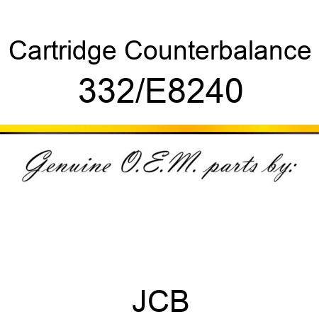 Cartridge, Counterbalance 332/E8240