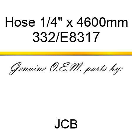 Hose 1/4