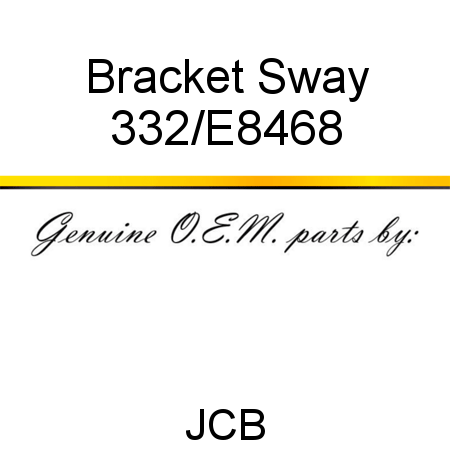 Bracket, Sway 332/E8468