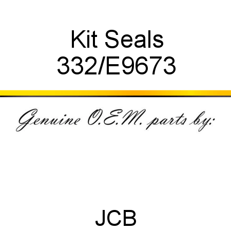 Kit, Seals 332/E9673