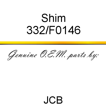 Shim 332/F0146
