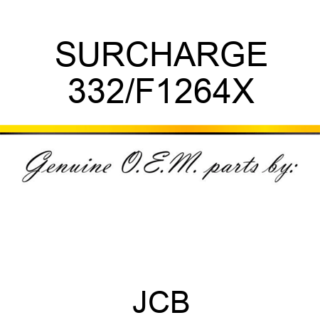 SURCHARGE 332/F1264X