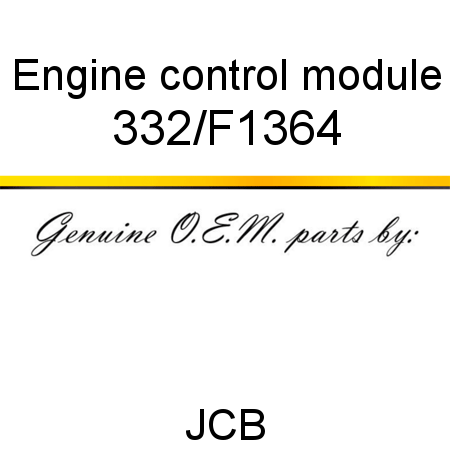 Engine, control module 332/F1364