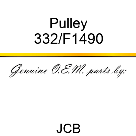 Pulley 332/F1490