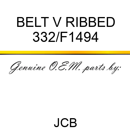 BELT V RIBBED 332/F1494