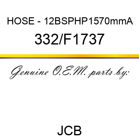 HOSE - 12BSPHP1570mmA 332/F1737