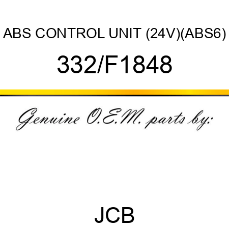 ABS CONTROL UNIT (24V)(ABS6) 332/F1848