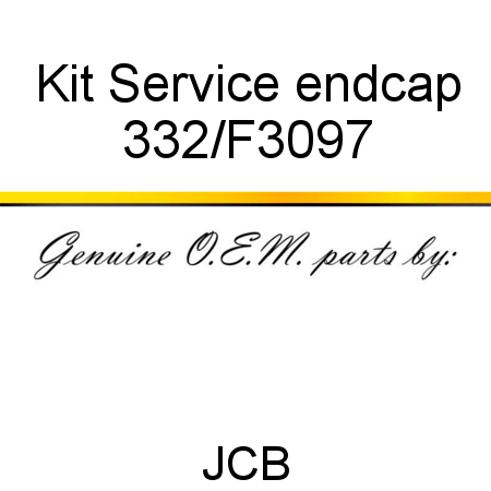 Kit, Service endcap 332/F3097