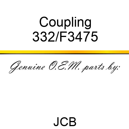 Coupling 332/F3475