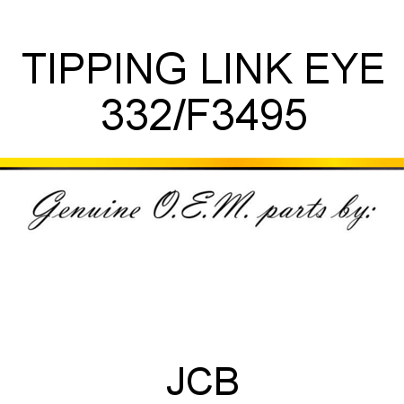 TIPPING LINK+EYE, 332/F3495