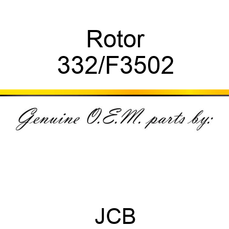 Rotor 332/F3502