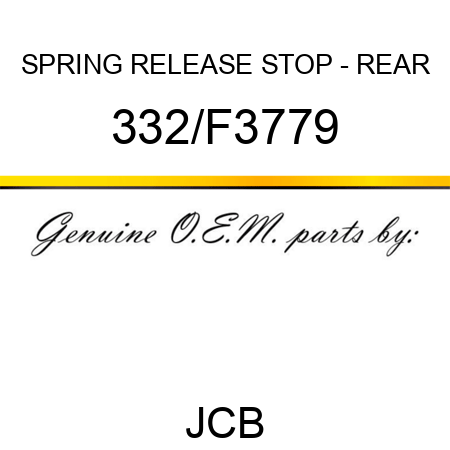 SPRING RELEASE STOP - REAR 332/F3779