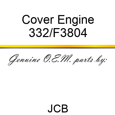 Cover Engine 332/F3804