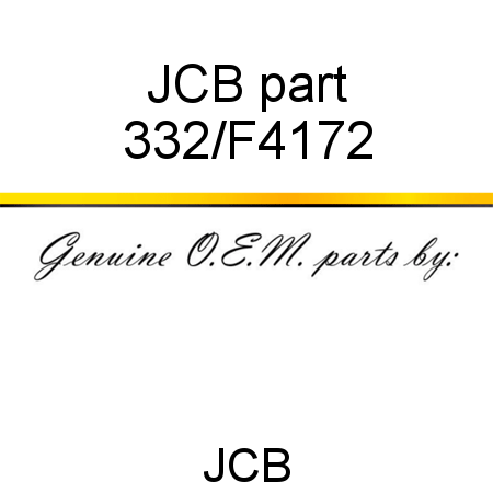 JCB part 332/F4172